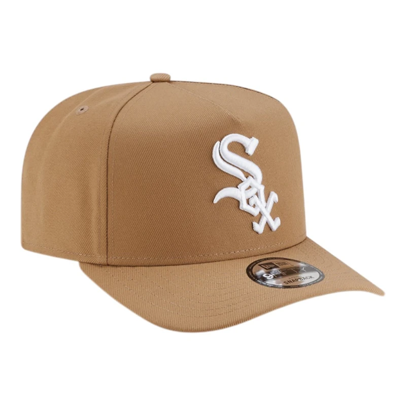 Chicago White Sox Khaki Brown Basic New Era 9FIFTY A-Frame Snapback Hat