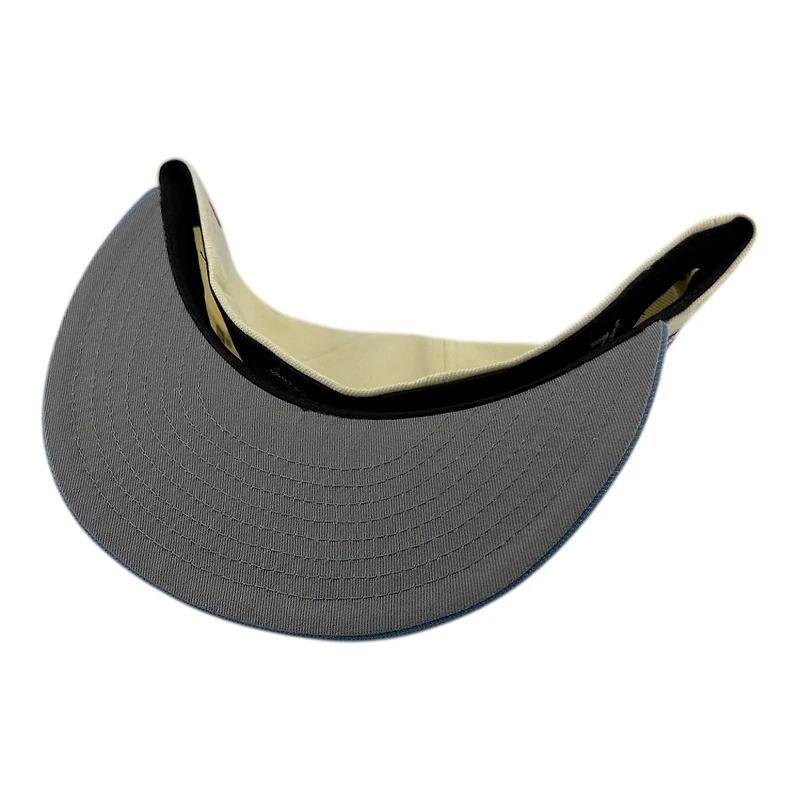 St. Louis Cardinals Chrome and Blue Busch Stadium Patch Gray UV New Era 59FIFTY Fitted Hat