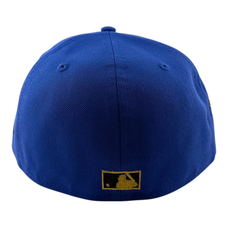 New York Yankees Majestic Blue and Black 1949 World Series Patch Gray UV Era 59FIFTY Fitted Hat