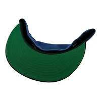 Los Angeles Dodgers Indigo Blue and Black 60th Anniversary Patch Kelly Green UV New Era 59FIFTY Fitted Hat