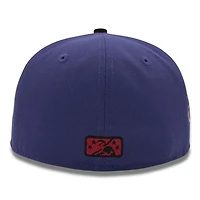 Lake Elsinore Storm Purple and Black California League Patch Red UV MiLB New Era 59FIFTY Fitted Hat