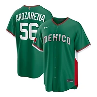 Team Mexico Randy Arozarena Green 2026 World Baseball Classic WBC Nike Road Stadium Jersey