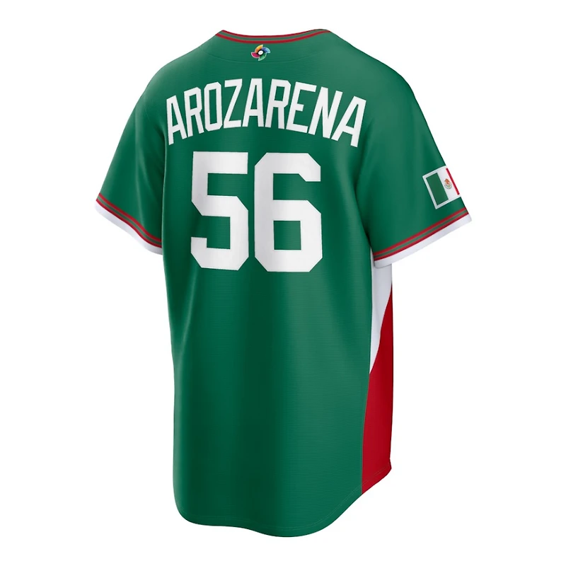 Team Mexico Randy Arozarena Green 2026 World Baseball Classic WBC Nike Road Stadium Jersey
