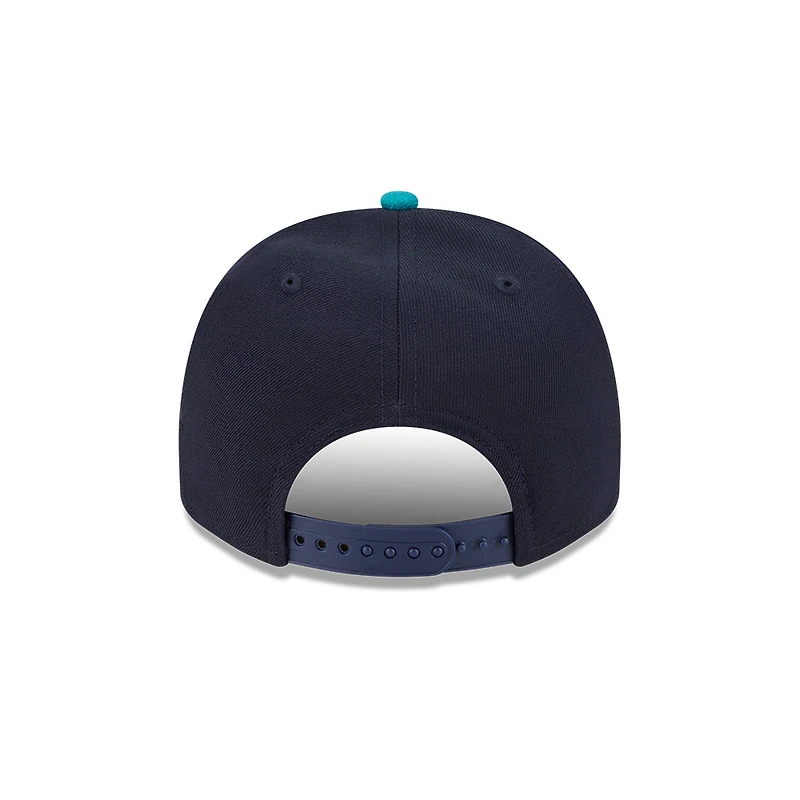 Seattle Mariners Navy and Teal Cartoon Series New Era 9FIFTY A-Frame Snapback Hat