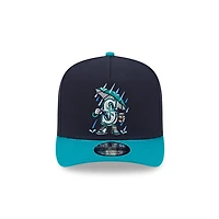 Seattle Mariners Navy and Teal Cartoon Series New Era 9FIFTY A-Frame Snapback Hat