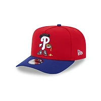 Philadelphia Phillies Red and Royal Cartoon Series New Era 9FIFTY A-Frame Snapback Hat