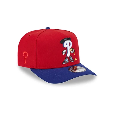 Philadelphia Phillies Red and Royal Cartoon Series New Era 9FIFTY A-Frame Snapback Hat