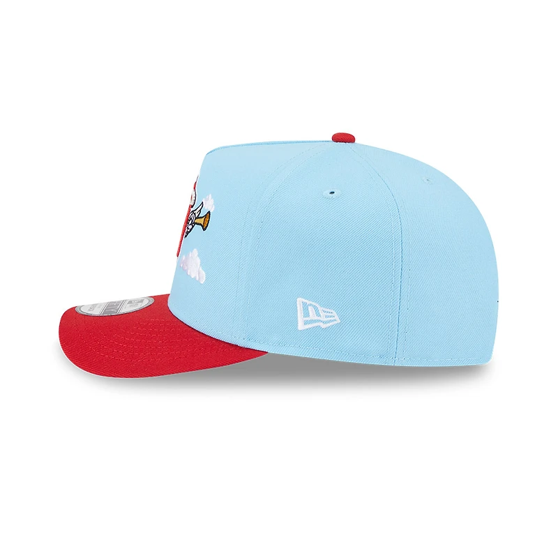 Los Angeles Angels Blue and Red Cartoon Series New Era 9FIFTY A-Frame Snapback Hat