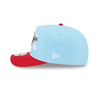 Los Angeles Angels Blue and Red Cartoon Series New Era 9FIFTY A-Frame Snapback Hat