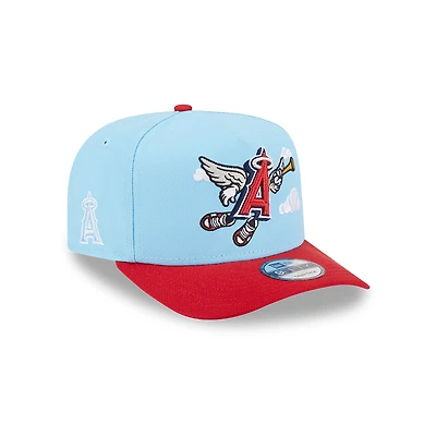 Los Angeles Angels Blue and Red Cartoon Series New Era 9FIFTY A-Frame Snapback Hat