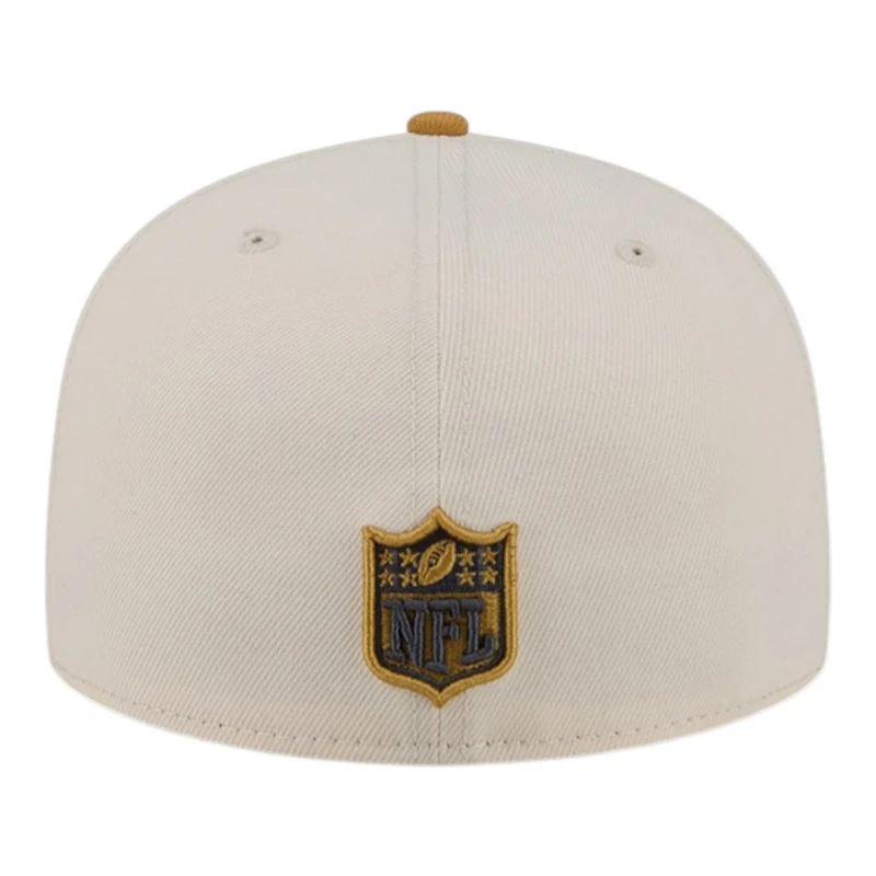 San Francisco 49ers Chrome White and Bronze New Era 59FIFTY Fitted Hat