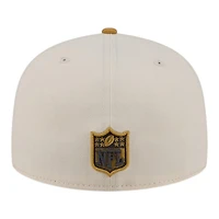 San Francisco 49ers Chrome White and Bronze New Era 59FIFTY Fitted Hat