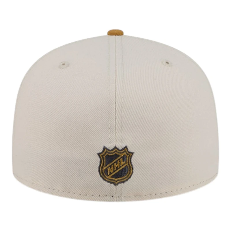 Chicago Blackhawks Chrome White and Bronze New Era 59FIFTY Fitted Hat
