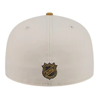 Chicago Blackhawks Chrome White and Bronze New Era 59FIFTY Fitted Hat