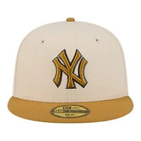 New York Yankees Chrome White and Bronze Era 59FIFTY Fitted Hat