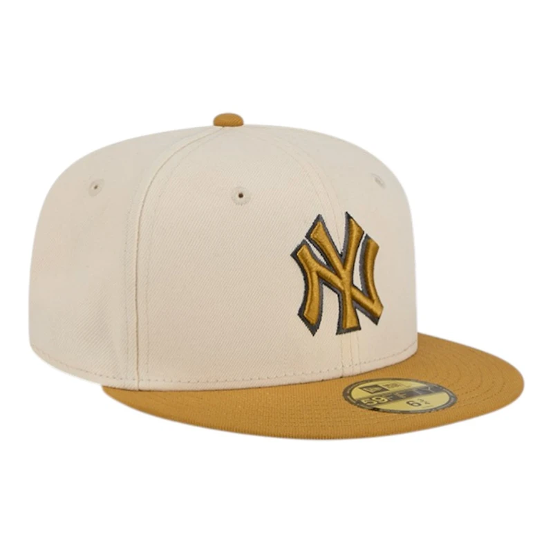 New York Yankees Chrome White and Bronze Era 59FIFTY Fitted Hat