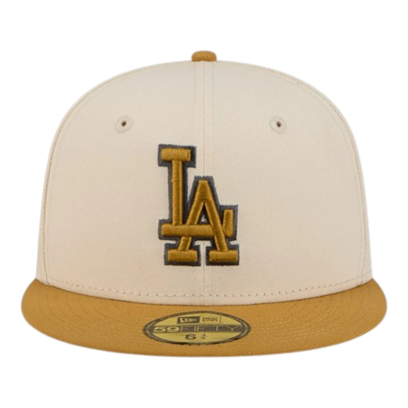 Los Angeles Dodgers Chrome White and Bronze New Era 59FIFTY Fitted Hat