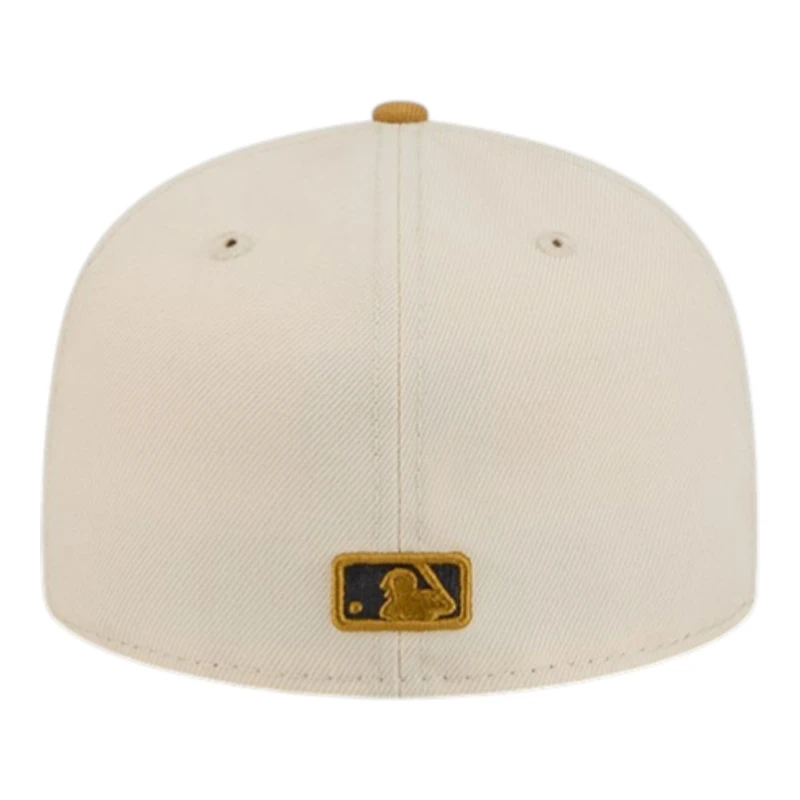 Los Angeles Dodgers Chrome White and Bronze New Era 59FIFTY Fitted Hat