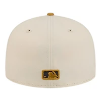 Los Angeles Dodgers Chrome White and Bronze New Era 59FIFTY Fitted Hat