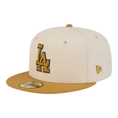 Los Angeles Dodgers Chrome White and Bronze New Era 59FIFTY Fitted Hat