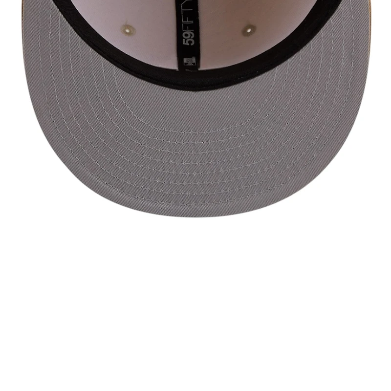 Los Angeles Dodgers Chrome White and Bronze New Era 59FIFTY Fitted Hat