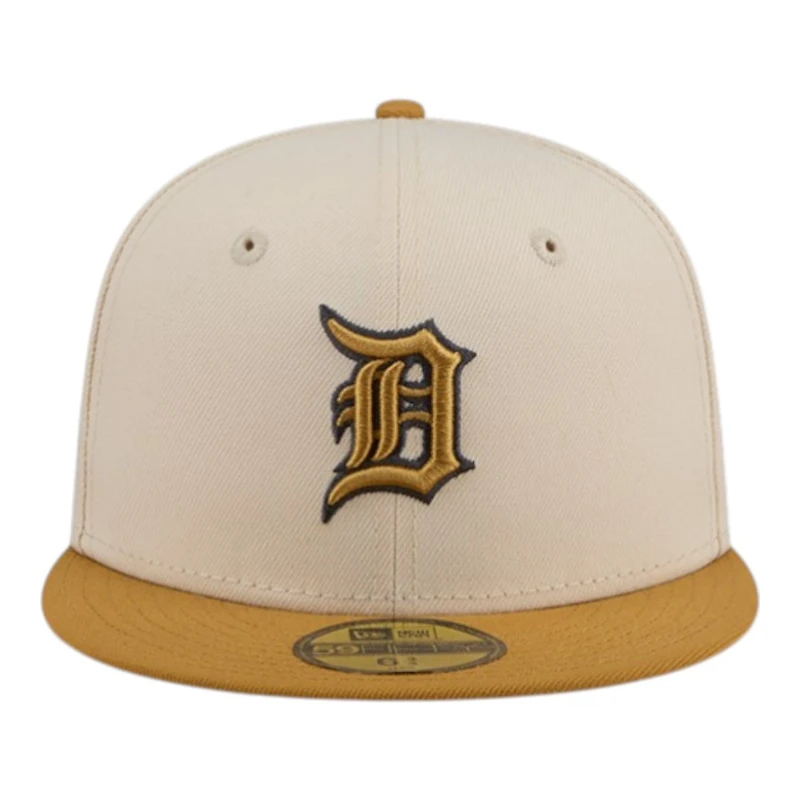 Detroit Tigers Chrome White and Bronze New Era 59FIFTY Fitted Hat
