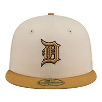 Detroit Tigers Chrome White and Bronze New Era 59FIFTY Fitted Hat