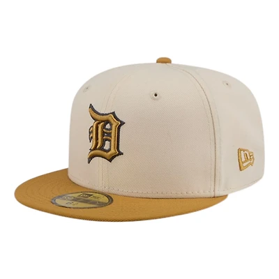 Detroit Tigers Chrome White and Bronze New Era 59FIFTY Fitted Hat