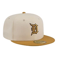 Detroit Tigers Chrome White and Bronze New Era 59FIFTY Fitted Hat