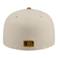Chicago Cubs Chrome White and Bronze New Era 59FIFTY Fitted Hat