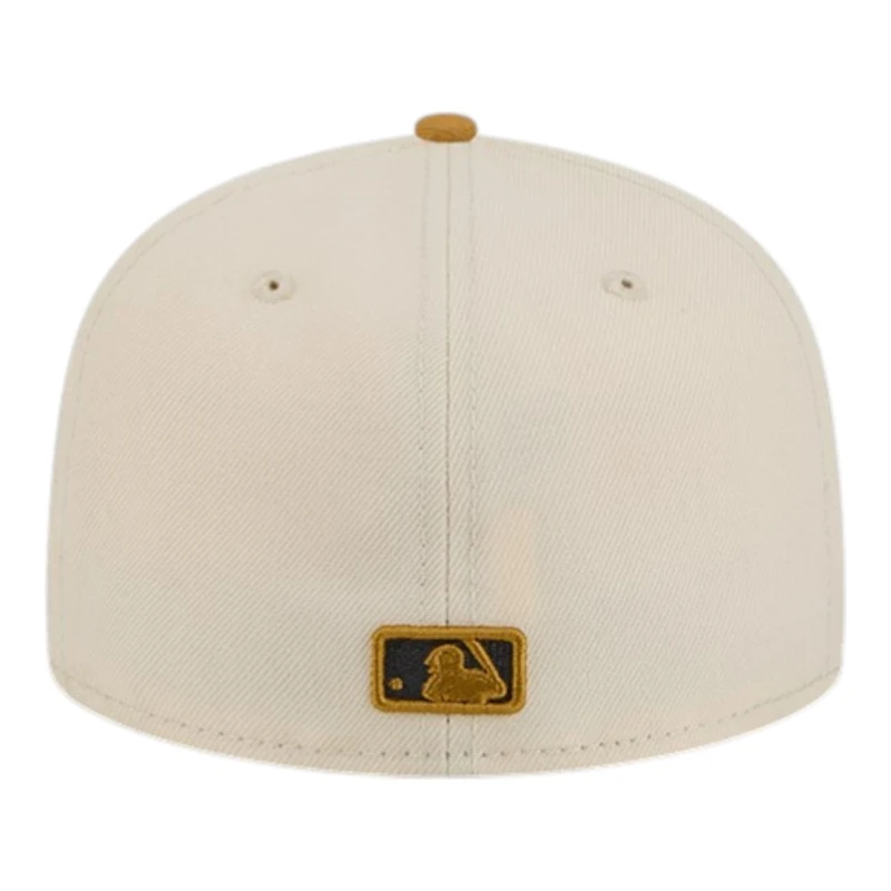 Atlanta Braves Chrome White and Bronze New Era 59FIFTY Fitted Hat