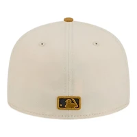 Atlanta Braves Chrome White and Bronze New Era 59FIFTY Fitted Hat