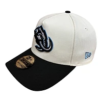 Utah Mammoth Chrome and Black Inaugural Season Patch New Era 9FORTY A-Frame Snapback Hat
