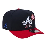 Atlanta Braves Navy and Red Cartoon Series New Era 9FIFTY A-Frame Snapback Hat