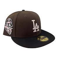 Los Angeles Dodgers Brown and Black 1959 All Star Game Pirate Patch Pink UV New Era 59FIFTY Fitted Hat