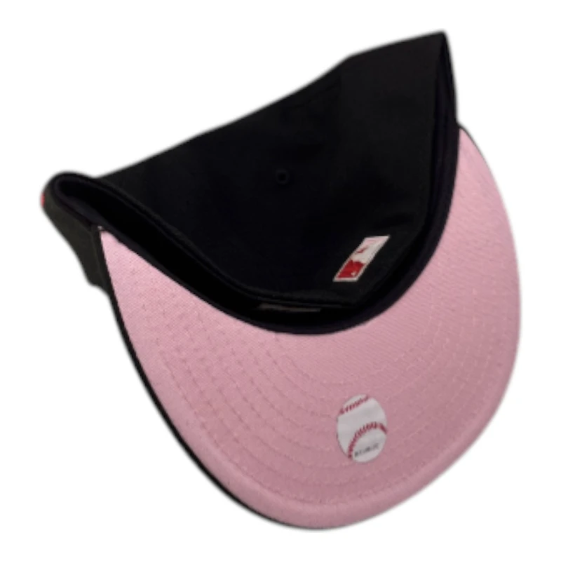 Los Angeles Dodgers Black Cooperstown Logo 1959 All Star Game Patch Pink UV New Era 59FIFTY Fitted Hat