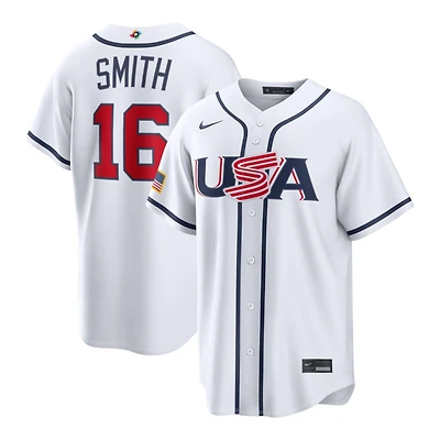 Team USA Will Smith White 2026 World Baseball Classic WBC Nike Home Stadium Jersey