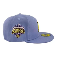 Los Angeles Dodgers Purple "Bloom Collection" 2025 World Champions Patch New Era 59FIFTY Fitted Hat