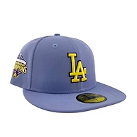Los Angeles Dodgers Purple "Bloom Collection" 2025 World Champions Patch New Era 59FIFTY Fitted Hat