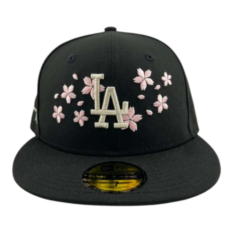 Los Angeles Dodgers Black "Bloom Collection" Kanji Patch New Era 59FIFTY Fitted Hat