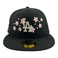 Los Angeles Dodgers Black "Bloom Collection" Kanji Patch New Era 59FIFTY Fitted Hat