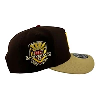 Los Angeles Dodgers Brown and Khaki "Bloom Collection" 50th Anni Patch 9FIFTY A-Frame Snapback Hat