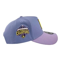 Los Angeles Dodgers Purple Two Tone "Bloom Collection" 2025 Champs Patch 9FIFTY A-Frame Snapback Hat