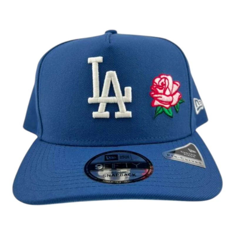 Los Angeles Dodgers Indigo "Bloom Collection" 9FIFTY A-Frame Snapback Hat