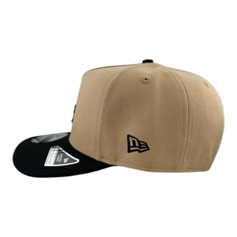 Los Angeles Dodgers Khaki and Black  "Bloom Collection" 9FIFTY A-Frame Snapback Hat