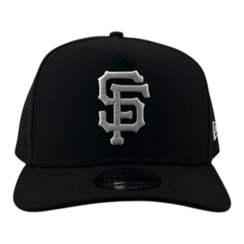 San Francisco Giants Black and White Basic Grey UV New Era 9FIFTY A-Frame Snapback Hat