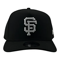 San Francisco Giants Black and White Basic Grey UV New Era 9FIFTY A-Frame Snapback Hat