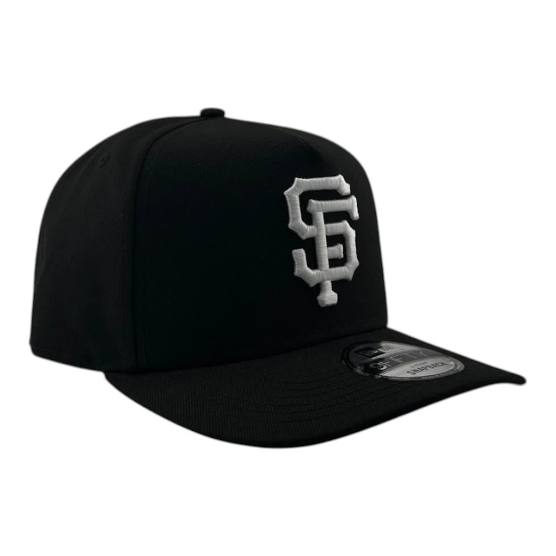 San Francisco Giants Black and White Basic Grey UV New Era 9FIFTY A-Frame Snapback Hat
