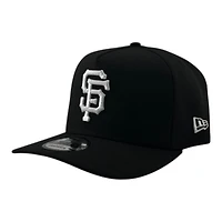 San Francisco Giants Black and White Basic Grey UV New Era 9FIFTY A-Frame Snapback Hat