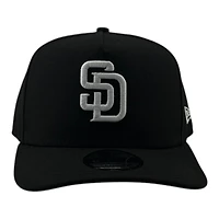 San Diego Padres Black and White Basic Grey UV New Era 9FIFTY A-Frame Snapback Hat